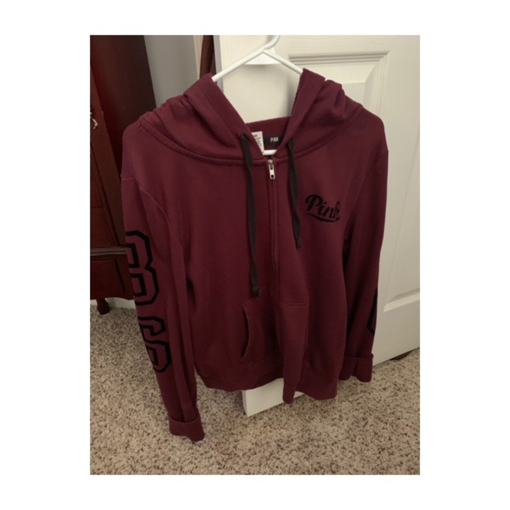 PINK full zip hoodie
